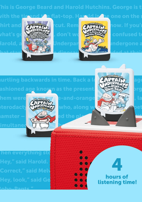 Captain Underpants Audiobook Tonies - 4 Pack