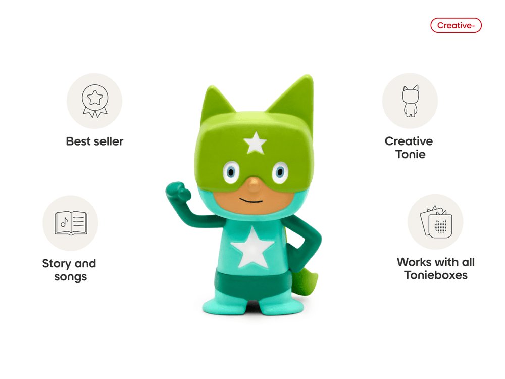 Turquoise & Green Superhero Creative-Tonie